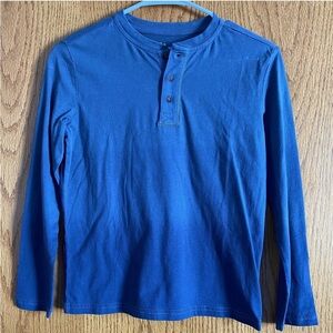 The Commons Boys Blue Ombre Long Sleeve Button-Up Shirt